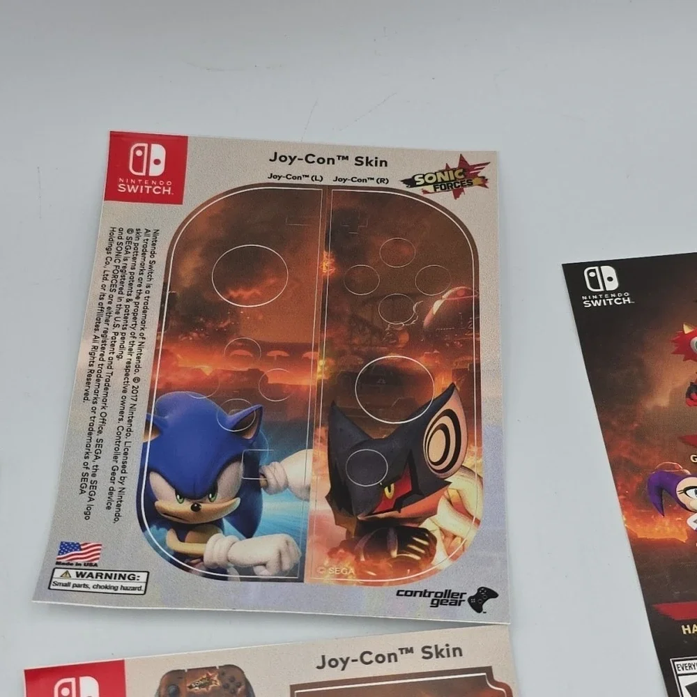 Sonic Forces - Bonus Edition (Nintendo Switch, 2017) COMPLETE CIB SKINS UNUSED!!